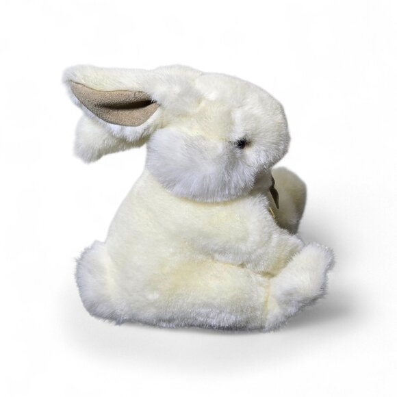 GUND White Bunny Plush Stuffed Rabbit Gold Heart Tag NWT Vintage Style Soft Toy - Picture 5 of 12